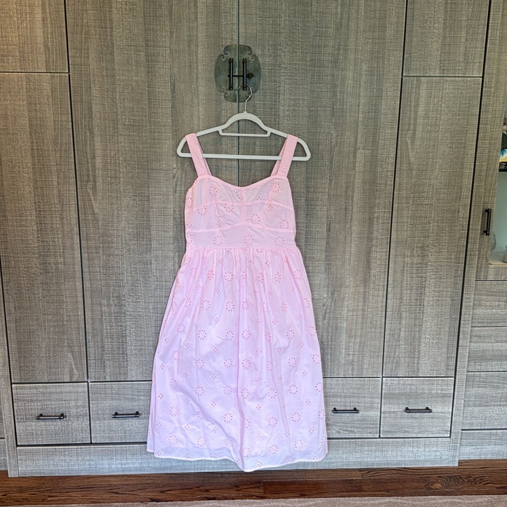 JCrew Eyelet Midi‎ Dress